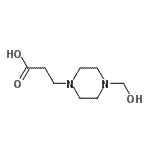 CAS#: 147947-87-3, 3-[4-(Hydroxymethyl)-1-Piperazinyl]Propanoic Acid