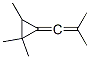 CAS 登录号：14803-30-6， 2-甲基-1-(2,2,3-三甲基环丙基亚基)-1-丙烯