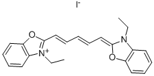 CAS 登录号：14806-50-9， 3-乙基-2-[5-(3-乙基-2(3H)-苯并恶唑亚基)-1,3-戊二烯-1-基]-苯并恶唑鎓碘化物(1:1)