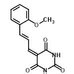 CAS 登录号：148119-36-2， 5-[(2E)-3-(2-甲氧基苯基)-2-丙烯-1-亚基]-2,4,6(1H,3H,5H)-嘧啶三酮