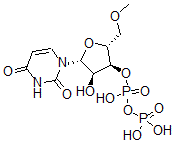 CAS#: 148253-83-2, [(2R,3S,4R,5R)-5-(2,4-Dioxopyrimidin-1-Yl)-4-Hydroxy-2-(Methoxymethyl)Oxolan-3-Yl] Phosphono Hydrogen Phosphate