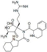CAS 登录号：148416-85-7， (2S)-2-[[(2S,3aS,7aS)-1-[2-[(2S)-2-氨基-3-羟基丙酰基]3,4-二氢-1H-异喹啉-3-羰基]2,3,3a,4,5,6,7,7a-八氢吲哚-2-羰基]氨基]-5-(二氨基亚甲基氨基)戊酸