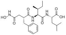 CAS 登录号：148473-36-3， (2S)-2-[[(2S,3S)-2-[[(2R)-4-(羟基氨基)-4-氧代-2-(苯基甲基)丁酰基]氨基]-3-甲基戊酰基]氨基]-4-甲基戊酸