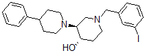 CAS 登录号：148519-95-3， (3S,4S)-1-[(3-碘苯基)甲基]-3-(4-苯基哌啶-1-基)哌啶-4-醇