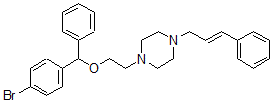 CAS 登录号：148832-05-7， 1-[2-[(4-溴苯基)-苯基甲氧基]乙基]-4-[(E)-3-苯基丙-2-烯基]哌嗪