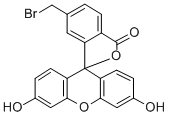 CAS 登录号：148942-72-7， 5-(溴甲基)-3',6'-二羟基-螺[异苯并呋喃-1(3H),9'-[9H]氧杂蒽]-3-酮