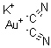 CAS 登录号：14950-87-9， 二氰基金酸钾盐