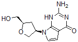 CAS#: 149519-40-4, 2-Amino-7-[(3R,5R)-5-(Hydroxymethyl)Oxolan-3-Yl]-1H-Pyrrolo[3,2-e]Pyrimidin-4-One
