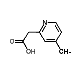 CAS 登录号：149605-62-9， (4-甲基-2-吡啶基)乙酸