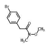 CAS 登录号：149652-50-6， 2-(4-溴苯基)-N-甲氧基-N-甲基乙酰胺