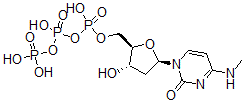 CAS 登录号：149674-24-8， [(2R,3S,5R)-3-羟基-5-(4-甲基氨基-2-氧代嘧啶-1-基)四氢呋喃-2-基]甲基(羟基-膦酰氧基磷酰)磷酸氢酯