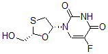CAS 登录号：149819-47-6， 5-氟-1-[(2S,5R)-2-(羟基甲基)-1,3-氧硫杂环戊烷-5-基]嘧啶-2,4-二酮