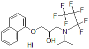 CAS#: 149825-35-4, 1-(1,1,2,2,3,3,3-Heptafluoropropyl-Propan-2-Ylamino)-3-Naphthalen-1-Yloxypropan-2-Ol Hydroiodide