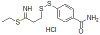 CAS 登录号：149997-66-0， 4-(3-乙硫基-3-亚氨基丙基)二硫基苯甲酰胺盐酸盐