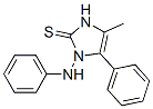 CAS 登录号：150093-92-8， 1,3-二氢-4-甲基-5-苯基-1-(苯基氨基)-2H-咪唑-2-硫酮