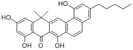 CAS#: 150151-88-5, 13,13-Dimethyl-3-Pentyl-1,7,9,11-Tetrahydroxybenzo(a)Naphthacen-8(13H)-One