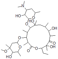 CAS#: 150369-31-6, 6-(4-Dimethylamino-3-Hydroxy-6-Methyloxan-2-Yl)Oxy-14-Ethyl-7,10,13-Trihydroxy-4-(5-Hydroxy-4-Methoxy-4,6-Dimethyloxan-2-Yl)Oxy-3,5,7,9,11,13-Hexamethyl-1-Oxacyclotetradecane-2,12-Dione