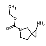 CAS 登录号：150543-65-0， 乙基1-氨基-5-氮杂螺[2.4]庚烷-5-羧酸酯