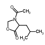 CAS#: 150577-30-3, 3-Acetyl-4-Isobutyl-1,3-Oxazolidin-5-One