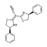 CAS 登录号：150639-33-1， (2E)-[(4S)-4-苯基-4,5-二氢-1,3-恶唑-2-基][(4S)-4-苯基-1,3-恶唑烷-2-亚基]乙腈