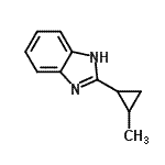 CAS 登录号：150649-20-0， 2-(2-甲基环丙基)-1H-苯并咪唑