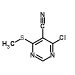 CAS 登录号：150807-96-8， 4-氯-6-(甲硫基)-5-嘧啶甲腈