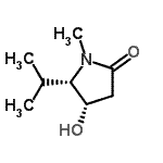 CAS 登录号：150884-79-0， (4S,5S)-4-羟基-5-异丙基-1-甲基-2-吡咯烷酮