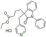 CAS#: 150897-91-9, Ethyl 4-[2-Oxo-1-Phenyl-3-(Pyridin-4-Ylmethyl)Indol-3-Yl]Butanoate Hydrochloride