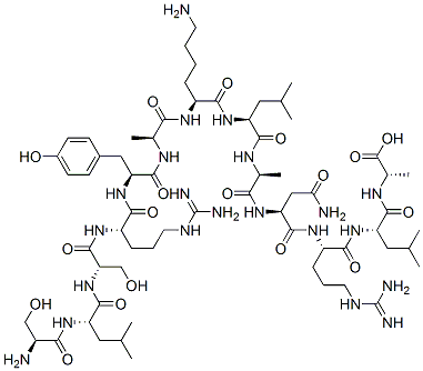 CAS 登录号：150942-61-3， 丝氨酰-亮氨酰-丝氨酰-精氨酰-酪氨酰-丙氨酰-赖氨酰-亮氨酰-丙氨酰-天冬氨酰胺酰-精氨酰-亮氨酰-丙氨酸