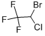 CAS 登录号：151-67-7， 2-溴-2-氯-1,1,1-三氟乙烷