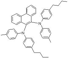 CAS 登录号：151026-65-2， N,N'-二(4-丁基苯基)-N,N'-二(对甲苯基)菲-9,10-二胺