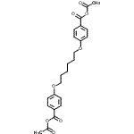 CAS 登录号：151078-50-1， 乙酰基4-[6-(4-乙酰基乙基氧羰基苯氧基)己氧基]苯甲酸酯