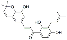 CAS 登录号：151135-83-0， (E)-1-[2,4-二羟基-3-(3-甲基丁-2-烯基)苯基]-3-(8-羟基-2,2-二甲基苯并吡喃-6-基)丙-2-烯-1-酮