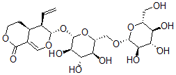 CAS#: 151140-40-8, (4aS,5R,6S)-5-Ethenyl-6-[(2S,3R,4S,5S,6R)-3,4,5-Trihydroxy-6-[[(2R,3R,4S,5S,6R)-3,4,5-Trihydroxy-6-(Hydroxymethyl)Oxan-2-Yl]Oxymethyl]Oxan-2-Yl]Oxy-4,4A,5,6-Tetrahydro-3H-Pyrano[5,4-c]Pyran-1-One