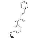 CAS 登录号：15116-41-3， (2E)-N-(3-甲氧基苯基)-3-苯基丙烯酰胺
