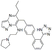 CAS 登录号：151327-11-6， 5-丙基-N-(2-吡咯烷-1-基乙基)-6-[[4-[2-(2H-四唑-5-基)苯基]苯基]甲基]吡唑并[5,1-b]嘧啶-7-胺