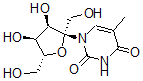 CAS 登录号：151327-23-0， 1-[(2R,3R,4S,5R)-3,4-二羟基-2,5-二(羟基甲基)四氢呋喃-2-基]-5-甲基嘧啶-2,4-二酮