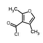 CAS 登录号：15139-39-6， 2,4-二甲基-3-糠酰氯