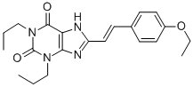 CAS 登录号：151539-41-2， 8-[(E)-2-(4-乙氧基苯基)乙烯基]-1,3-二丙基-7H-嘌呤-2,6-二酮