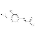 CAS 登录号：151539-49-0， (2E)-3-(3-溴-4-甲氧基苯基)丙烯酸