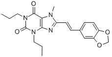 CAS#: 151539-62-7, 8-[(E)-2-(1,3-Benzodioxol-5-Yl)Ethenyl]-7-Methyl-1,3-Dipropylpurine-2,6-Dione
