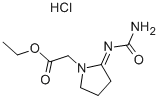 CAS 登录号：151602-31-2， 乙基2-[(2Z)-2-氨基甲酰亚氨基吡咯烷-1-基]乙酸酯盐酸盐