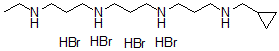 CAS 登录号：151915-04-7， N-(环丙基甲基)-N'-[3-(3-乙基氨基丙基氨基)丙基]丙烷-1,3-二胺四氢溴酸盐