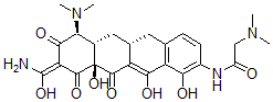 CAS#: 151922-17-7, N-[(5aR,6aS,7S,9Z,10aS)-9-(Amino-Hydroxymethylidene)-7-Dimethylamino-1,10a,12-Trihydroxy-8,10,11-Trioxo-5a,6,6a,7-Tetrahydro-5H-Tetracen-2-Yl]-2-Dimethylaminoacetamide