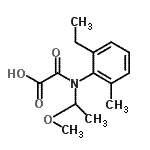 CAS#: 152019-73-3, [(2-Ethyl-6-Methylphenyl)(1-Methoxy-2-Propanyl)Amino](Oxo)Acetic Acid