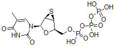 CAS#: 152158-09-3, (Hydroxy-Phosphonooxyphosphoryl) [(1S,2R,4R,5R)-4-(5-Methyl-2,4-Dioxopyrimidin-1-Yl)-3-Oxa-6-Thiabicyclo[3.1.0]Hexan-2-Yl]Methyl Hydrogen Phosphate