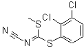 CAS 登录号：152382-15-5， 甲基 2,3-二氯苯基氰基二硫代亚氨酸酯