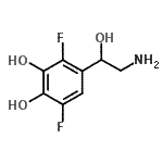 CAS 登录号：152434-77-0， 4-(2-氨基-1-羟基乙基)-3,6-二氟-1,2-苯二酚