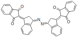 CAS 登录号：15255-40-0， 2-[(3Z)-3-[(Z)-[3-(1,3-二氧代茚满-2-亚基)茚满-1-亚基]亚肼基]茚满-1-亚基]茚满-1,3-二酮