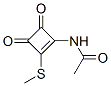 CAS 登录号：152836-82-3， N-[2-(甲硫基)-3,4-二氧代-1-环丁烯-1-基]-乙酰胺
